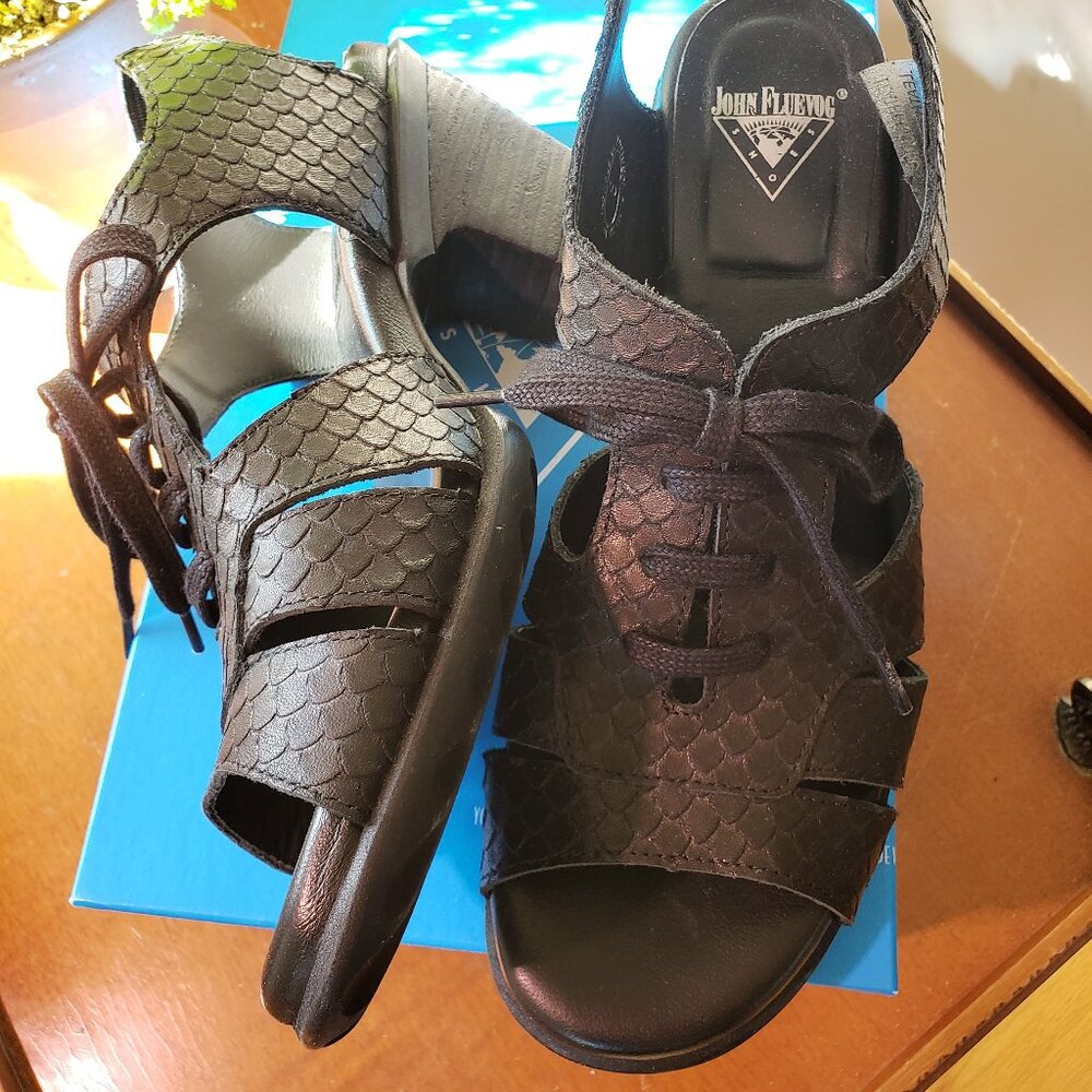 John Fluevog Hopefuls Anticipation lace up sandals